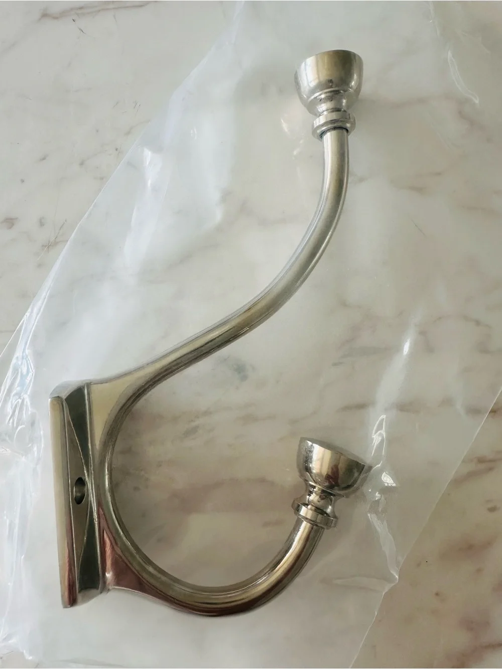 Restoration Hardware Duluth Polished Nickel Wall Hook
